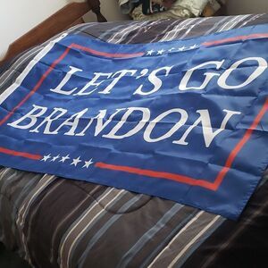 NWT "Let's Go Brandon" Patriotic Flag 60" x 36"
